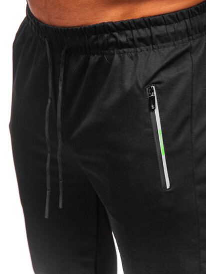 Uomo Pantaloni jogger da tuta Nero Bolf JX6108