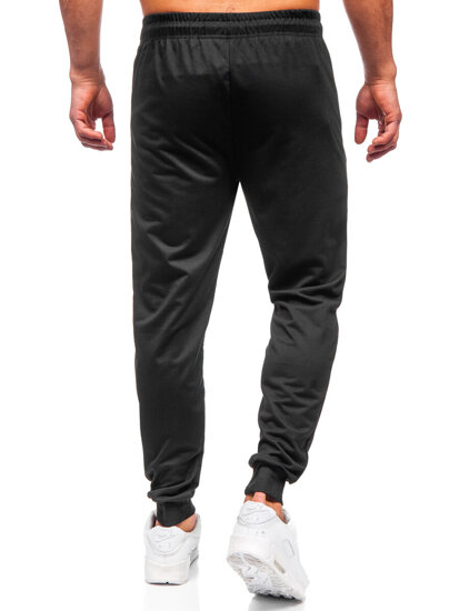 Uomo Pantaloni jogger da tuta Nero Bolf JX6108