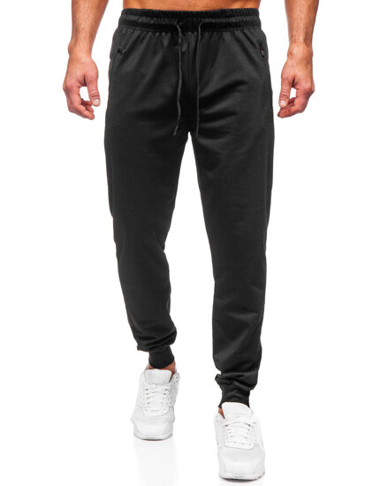 Uomo Pantaloni jogger da tuta Nero Bolf JX6109