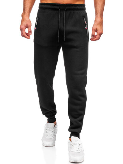 Uomo Pantaloni jogger da tuta Nero Bolf JX6270