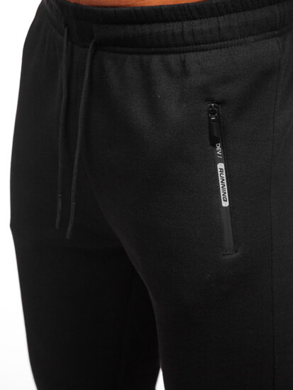 Uomo Pantaloni jogger da tuta Nero Bolf JX6275