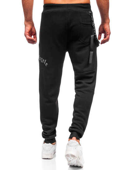 Uomo Pantaloni jogger da tuta Nero Bolf JX6287