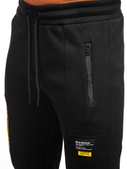 Uomo Pantaloni jogger da tuta Nero Bolf JX6297