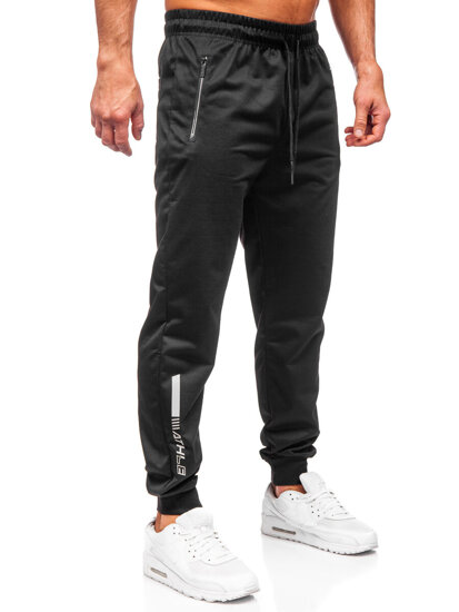 Uomo Pantaloni jogger da tuta Nero Bolf JX6338