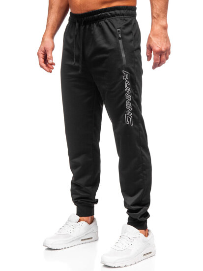 Uomo Pantaloni jogger da tuta Nero Bolf JX6352