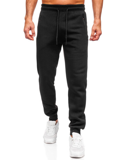 Uomo Pantaloni jogger da tuta Nero Bolf JX9816