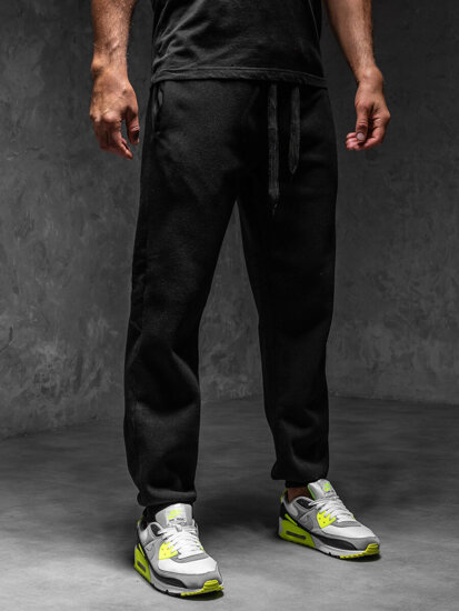 Uomo Pantaloni jogger da tuta Nero Bolf MS002A1