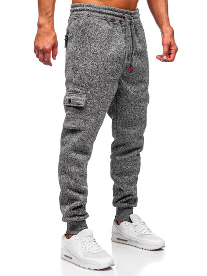 Uomo Pantaloni jogger da tuta caldi Antracite Bolf Q1108