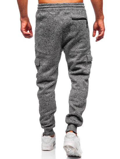 Uomo Pantaloni jogger da tuta caldi Antracite Bolf Q1108