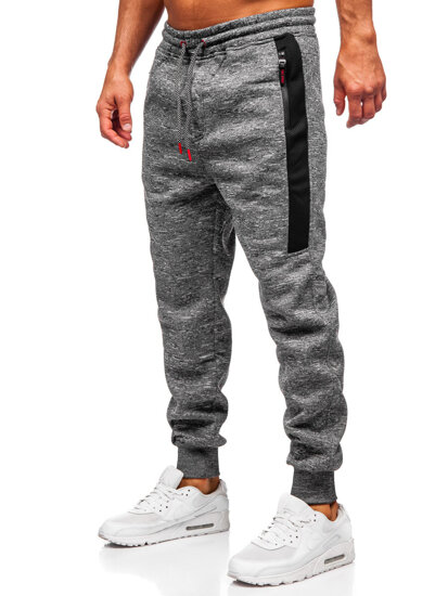 Uomo Pantaloni jogger da tuta caldi Antracite Bolf Q1201