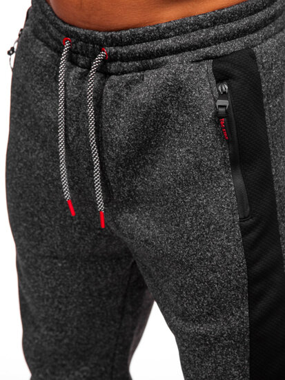 Uomo Pantaloni jogger da tuta caldi Grafite Bolf Q1102