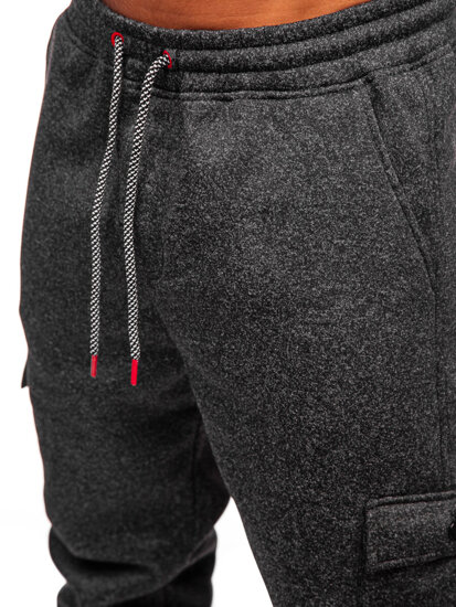 Uomo Pantaloni jogger da tuta caldi Grafite Bolf Q1108