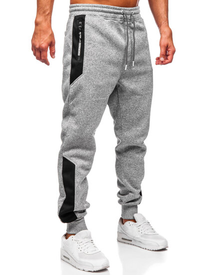 Uomo Pantaloni jogger da tuta caldi Grigio Bolf Q1100