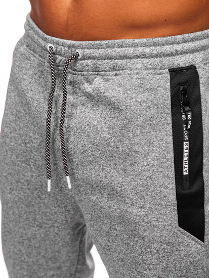 Uomo Pantaloni jogger da tuta caldi Grigio Bolf Q1100