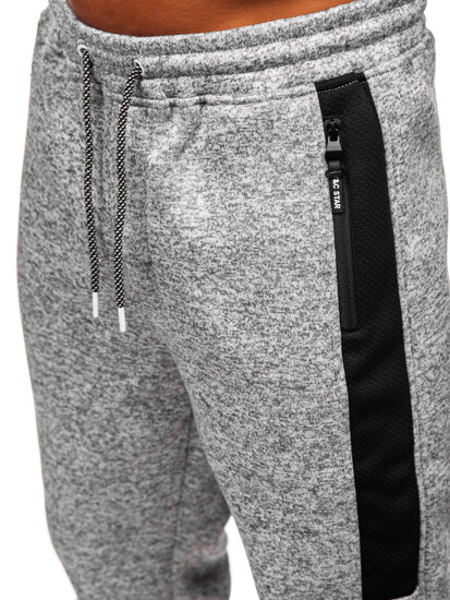 Uomo Pantaloni jogger da tuta caldi Grigio Bolf Q1102