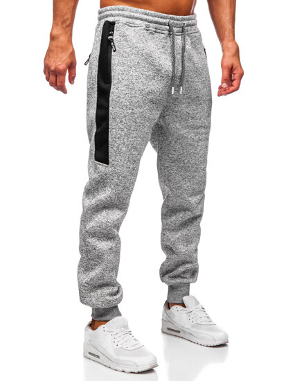 Uomo Pantaloni jogger da tuta caldi Grigio Bolf Q1102