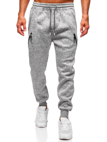 Uomo Pantaloni jogger da tuta caldi Grigio Bolf Q1104