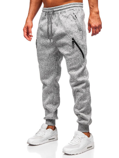 Uomo Pantaloni jogger da tuta caldi Grigio Bolf Q1104