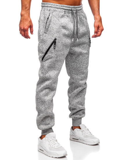 Uomo Pantaloni jogger da tuta caldi Grigio Bolf Q1104