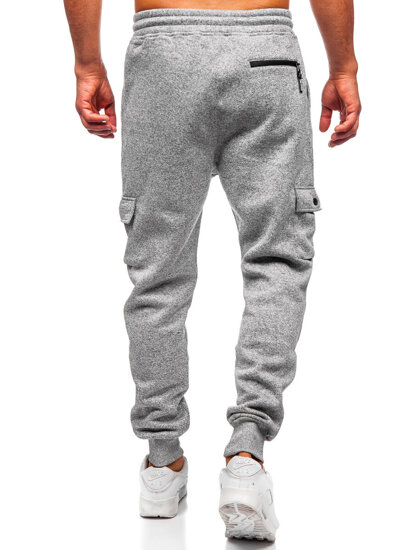 Uomo Pantaloni jogger da tuta caldi Grigio Bolf Q1108