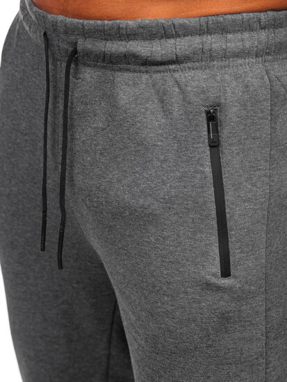 Uomo Pantaloni jogger da tuta spessi Antracite Bolf JX6212