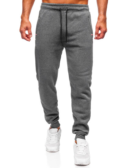 Uomo Pantaloni jogger da tuta spessi Antracite Bolf JX6217