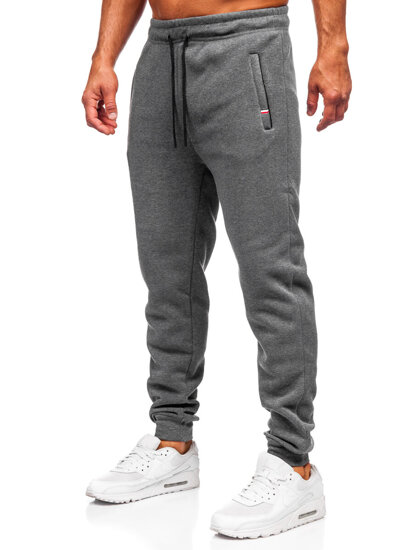 Uomo Pantaloni jogger da tuta spessi Antracite Bolf JX6217