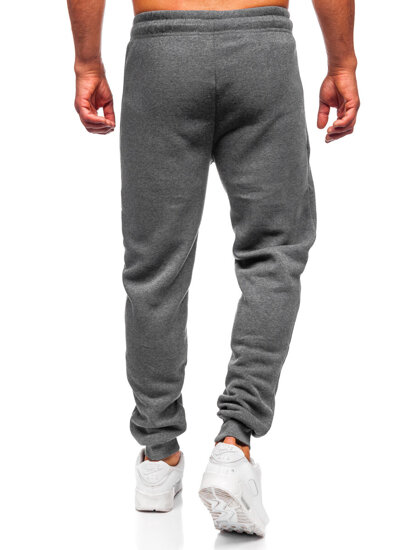 Uomo Pantaloni jogger da tuta spessi Antracite Bolf JX6217