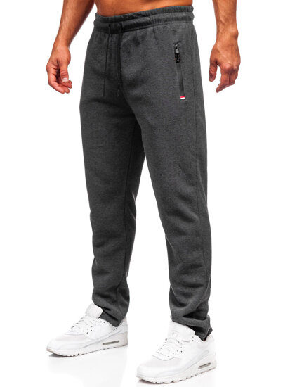 Uomo Pantaloni jogger da tuta spessi Antracite Bolf JX6278