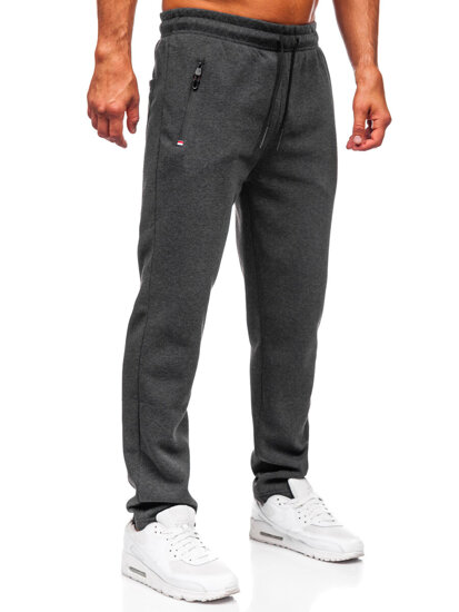 Uomo Pantaloni jogger da tuta spessi Antracite Bolf JX6278