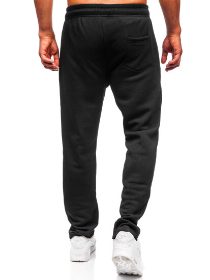 Uomo Pantaloni jogger da tuta spessi Nero Bolf JX6278