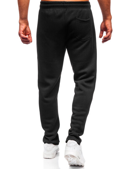 Uomo Pantaloni jogger da tuta spessi Nero Bolf JX6279