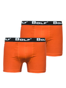 Boxer da uomo arancioni Bolf 0953-2P 2 PACK