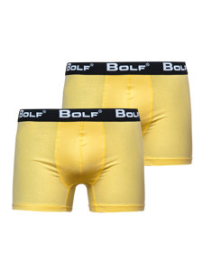 Boxer da uomo gialli Bolf 0953-2P 2 PACK