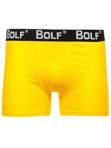 Boxer da uomo giallo-fluorescenti Bolf 0953-2P 2 PACK