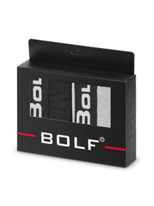 Boxer da uomo grigio-neri Bolf 0953-2P 2 PACK