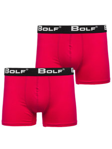 Boxer da uomo rosa chiari Bolf 0953-2P 2 PACK