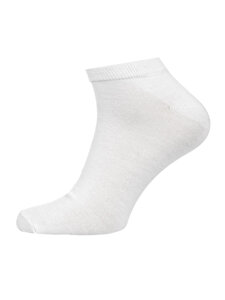 Calzini fantasmini da uomo bianco Bolf N3101-3P 3 PACK