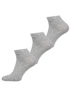 Calzini fantasmini da uomo grigio Bolf N3101-3P 3 PACK