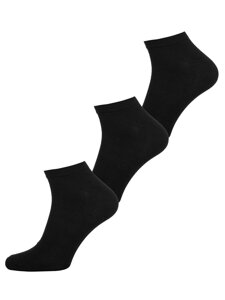 Calzini fantasmini da uomo nero Bolf N3115C-3P 3 PACK