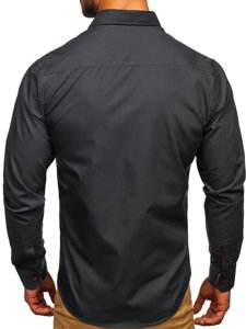 Camicia a manica lunga da uomo grafite Bolf 20710