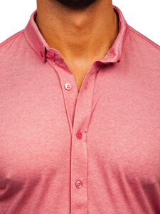 Camicia a maniche corte da uomo rosa Bolf 2005