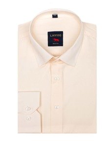 Camicia elegante a manica lunga da uomo ecru Bolf TS100