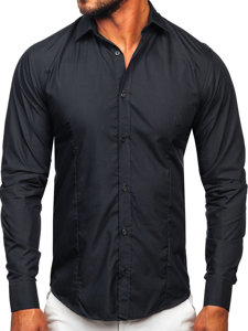 Camicia elegante a manica lunga da uomo grafite Bolf 1703