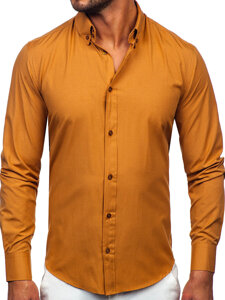 Camicia elegante a maniche lunghe da uomo camellolo Bolf 5821-1