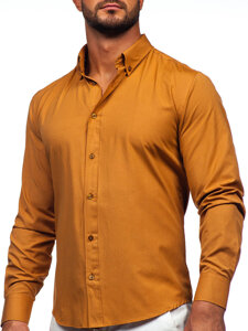 Camicia elegante a maniche lunghe da uomo camellolo Bolf 5821-1