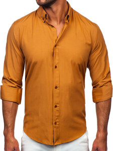 Camicia elegante a maniche lunghe da uomo camellolo Bolf 5821-1