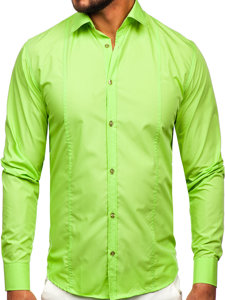 Camicia elegante a maniche lunghe da uomo celadon Bolf 6944