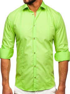 Camicia elegante a maniche lunghe da uomo celadon Bolf 6944