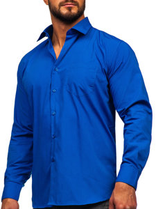 Camicia elegante a maniche lunghe da uomo fiordaliso Bolf M14